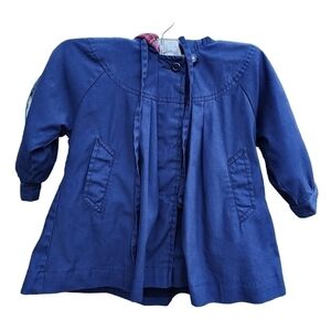 Toddler Girls London Fog 2T pleated lined hooded winter jacket